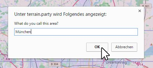 Dialogfenster terrain.party