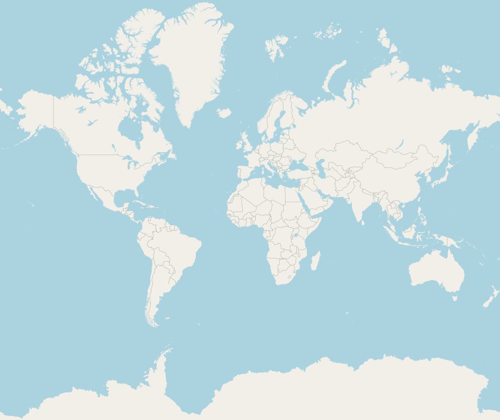 Weltkarte in OpenStreetMap