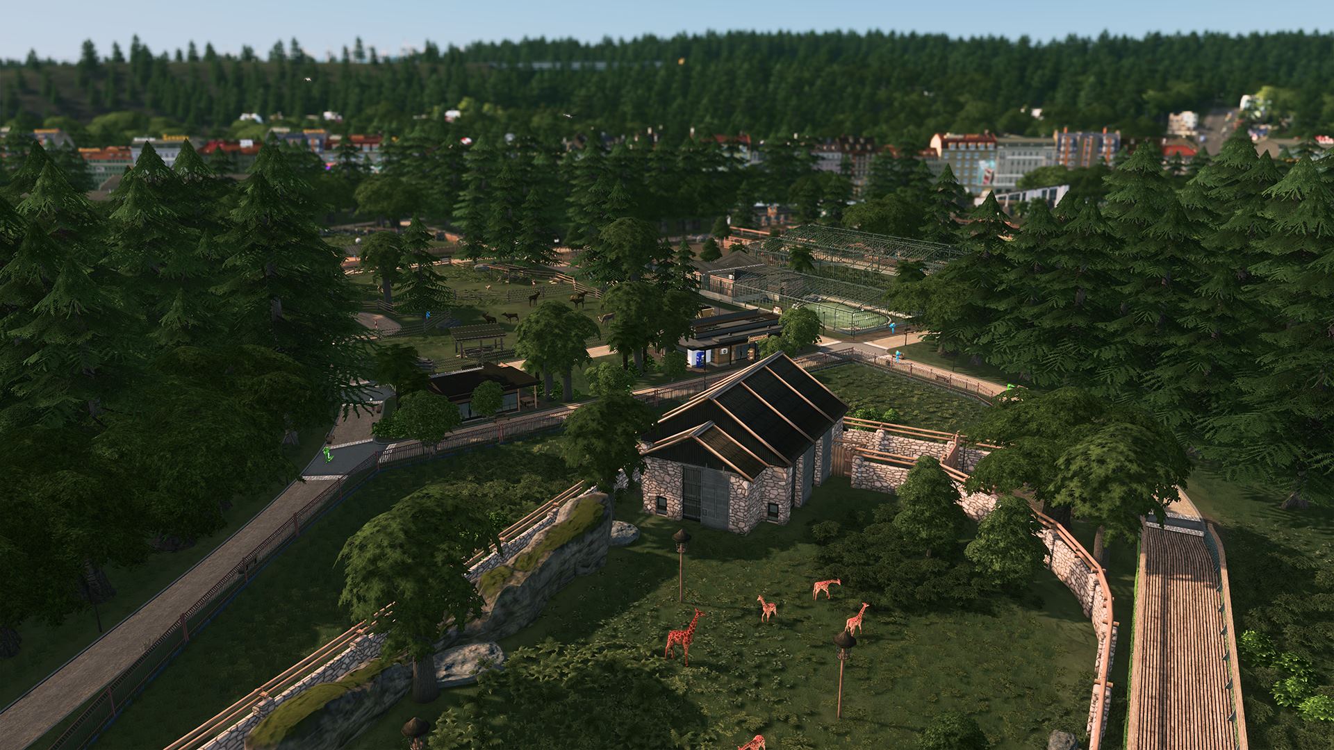 Tierpark in Cities: Skylines.