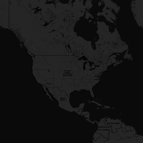 Angepasste Karte von Nordamerika.