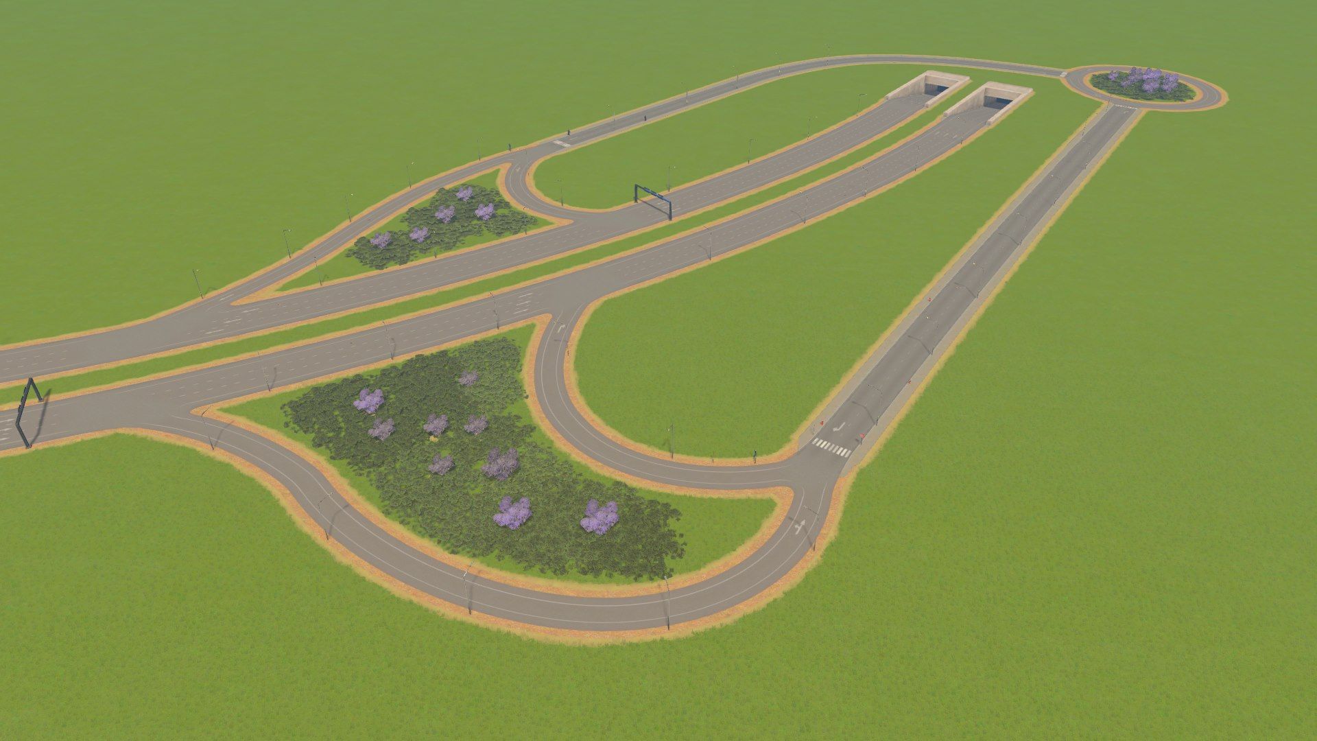 Autobahn Auffahrt im Asset Editor von Cities: Skylines.