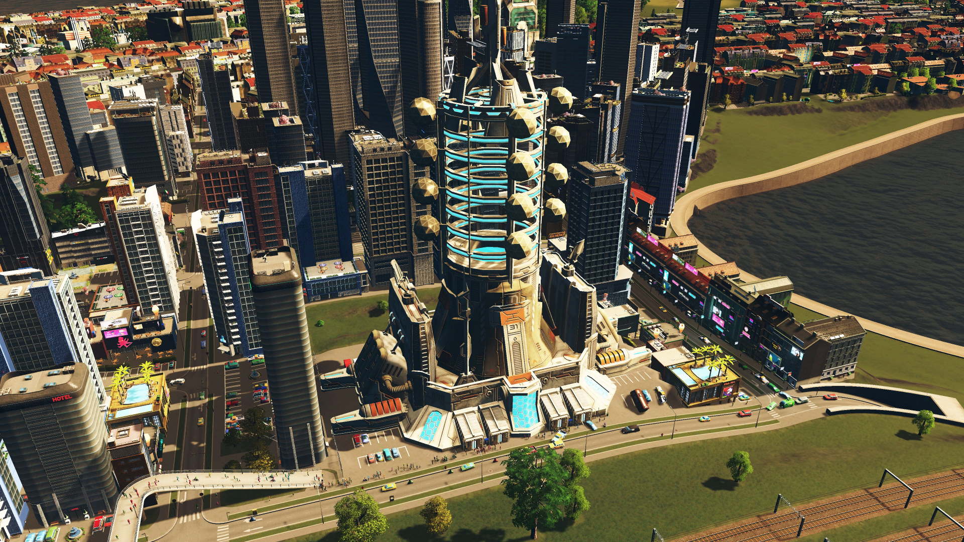 Weltraumlift in Cities Skylines