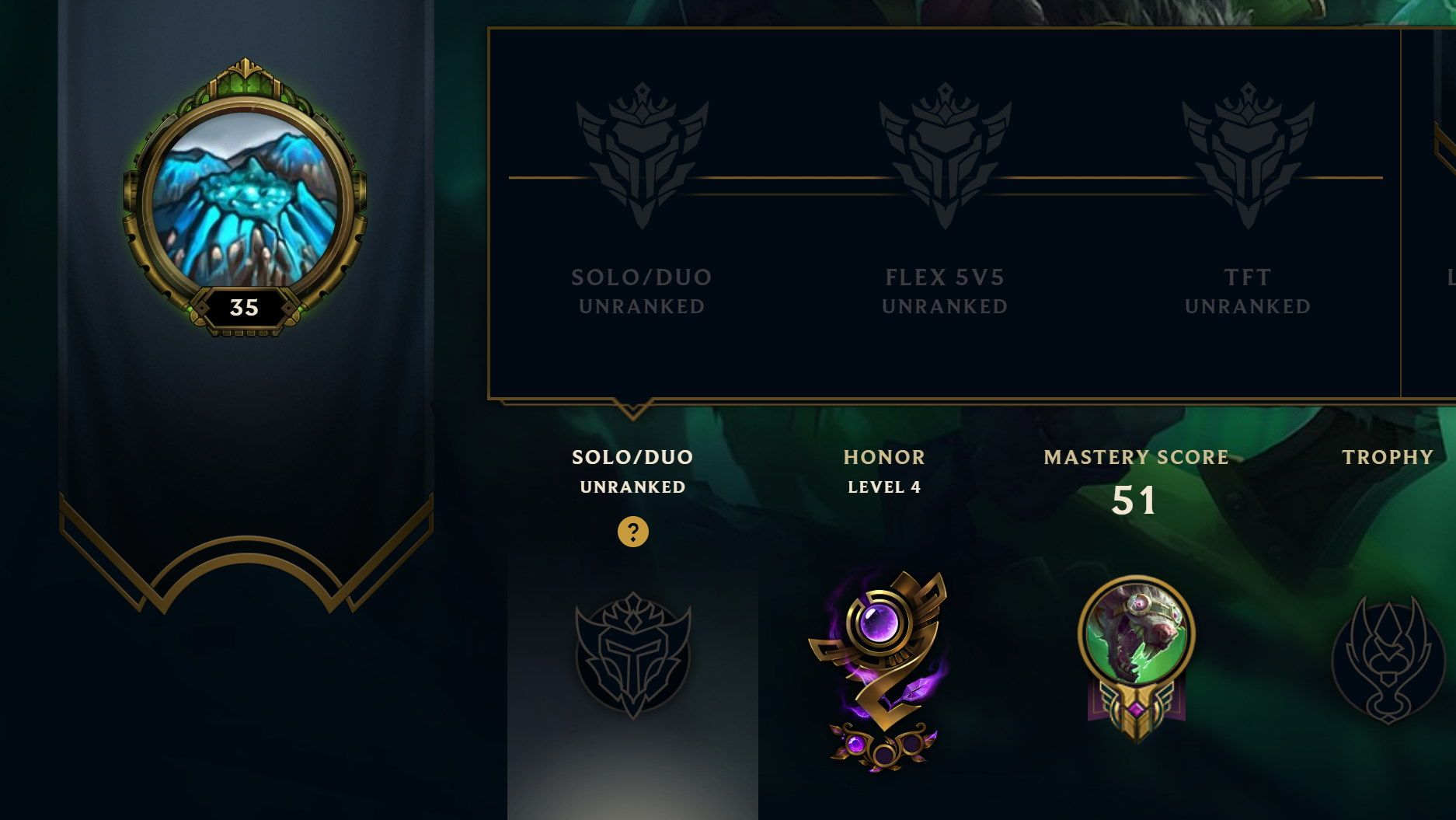 Unranked Account in LoL