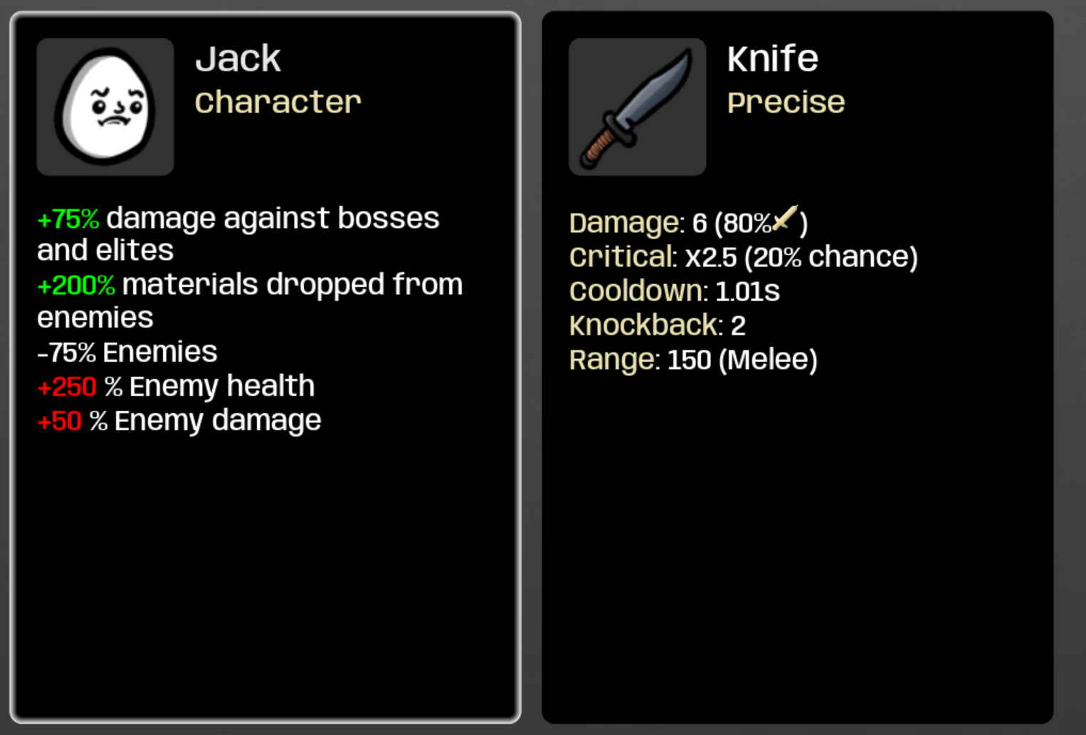 Brotato - Jack Build Knife