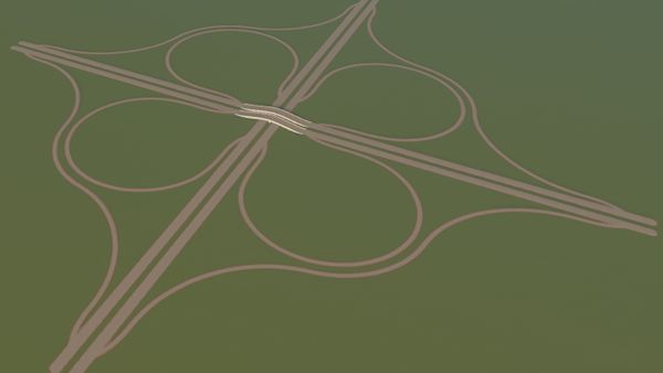 Cities Skylines: Perfektes Kleeblatt-Autobahnkreuz mit Advanced Road Tools