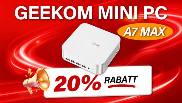 Anzeige: GEEKOM A7 MAX Ryzen 9 Mini-PC jetzt mit 20% Rabatt – Prime-Day-Preisgarantie inklusive