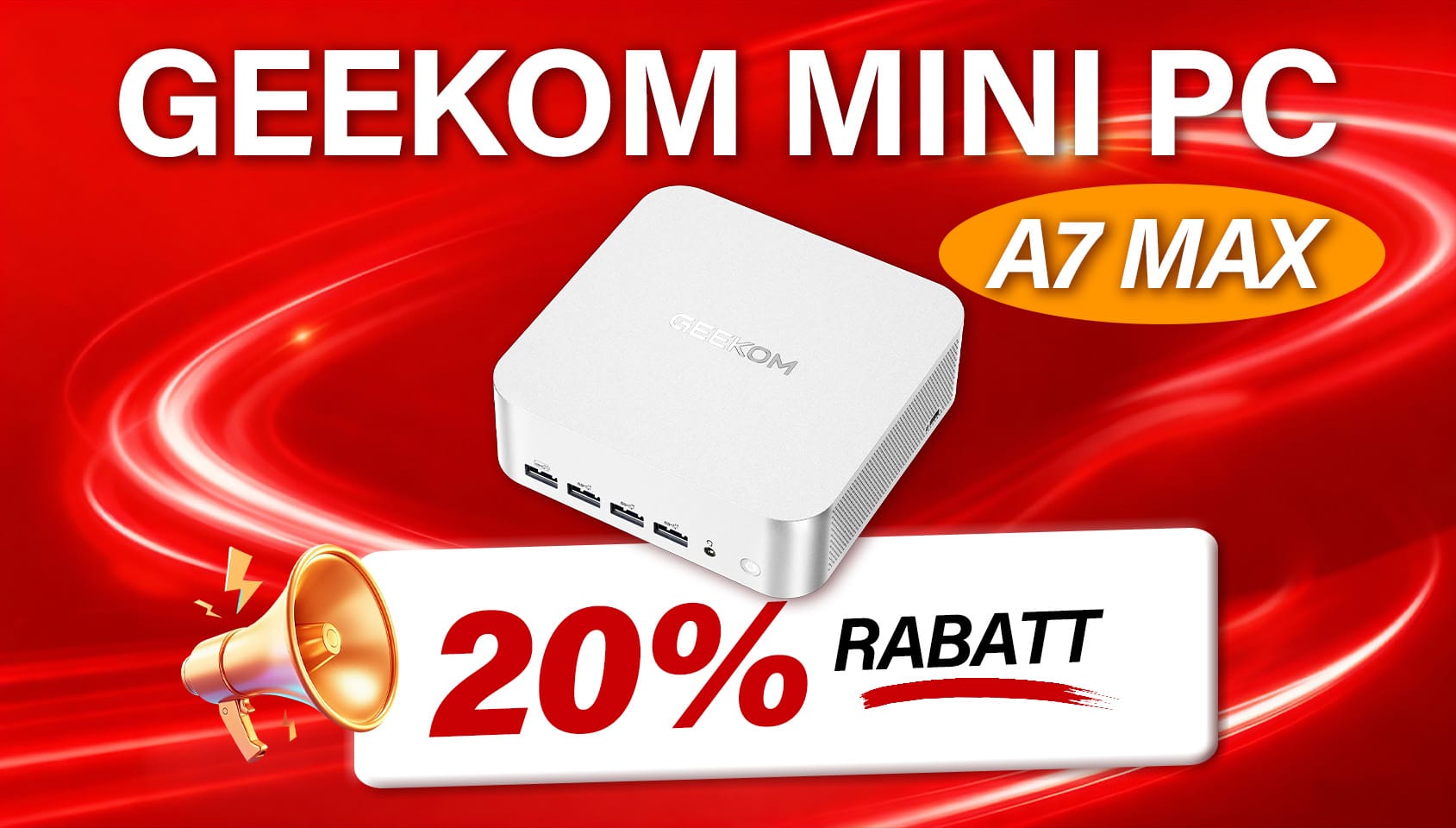 Anzeige: GEEKOM A7 MAX Ryzen 9 Mini-PC jetzt mit 20% Rabatt – Prime-Day-Preisgarantie inklusive